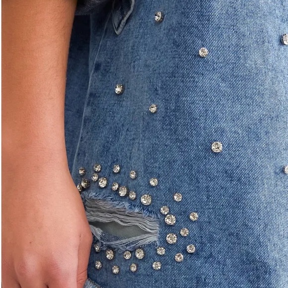 Studded Blue Denim Jacket - Picture 5 of 5